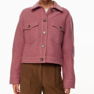 Aritzia Wilfred Free Autumn Shirt Jacket Mauve – Size XS
